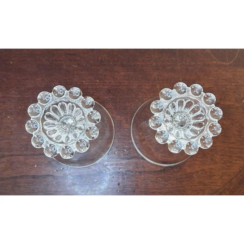 Vintage Anchor Hocking Berwick Boopie Glasses Liqueur‎ Cordial Beaded Bubble 4